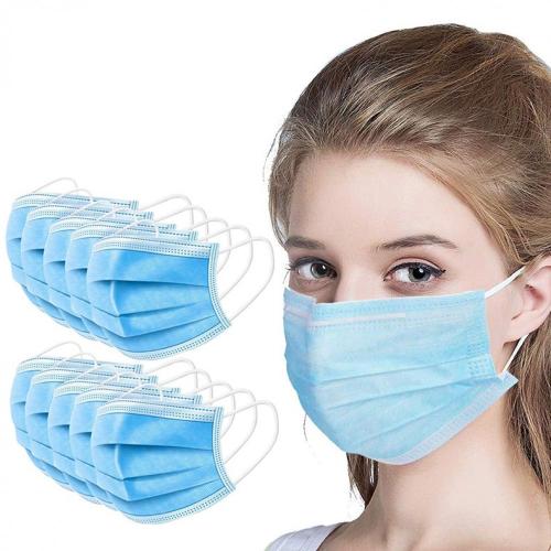 Masque de protection jetable hygiénique 3 couches -x50